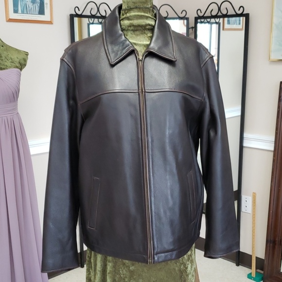 Brown Leather Jacket 